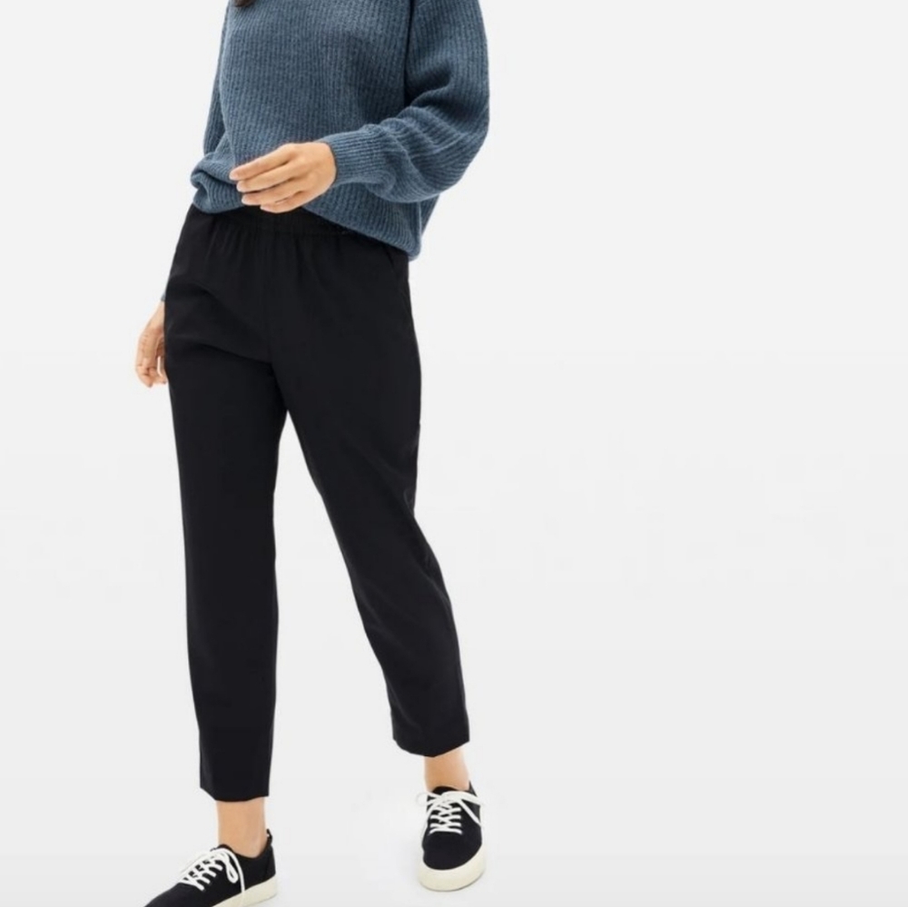 Everlane The Italian GoWeave Easy Pant in Black 2
